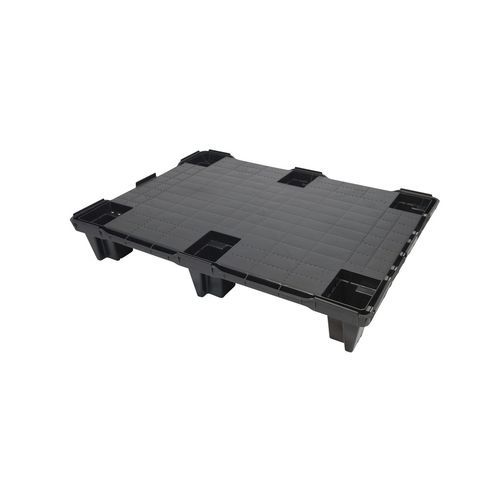 Demi-palette en plastique recyclé -  SF 600 UL P - SMART FLOW EUROPE - en HDPE / Euro / de transport