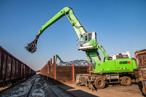 Pelle de manutention sur chenilles - 880 EQ - SENNEBOGEN Maschinenfabrik GmbH - hydraulique / électrique / à moteur diesel