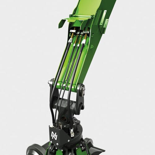 Système d'attache rapide pour pelle de manutention de matériaux - SENNEBOGEN Maschinenfabrik GmbH