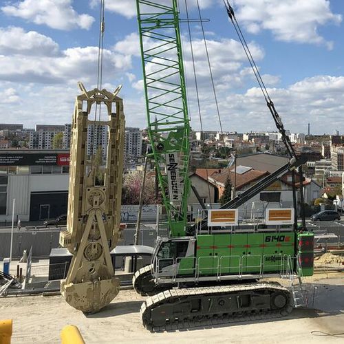 Grue sur chenilles - 6140 HD  - SENNEBOGEN Maschinenfabrik GmbH - à flèche / treillis / pour chantier