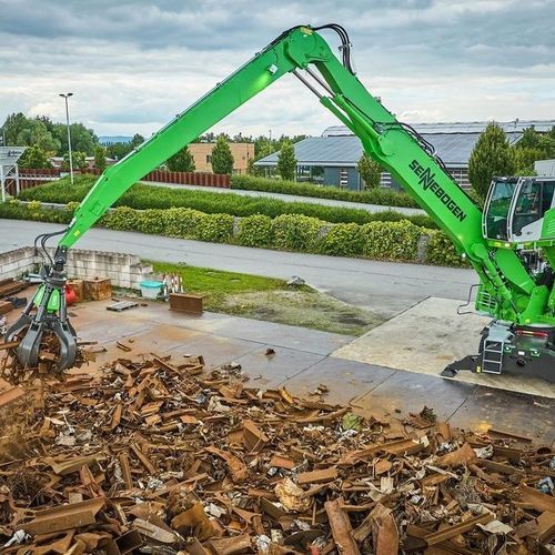Pelle de manutention sur chenilles - 830 G - SENNEBOGEN Maschinenfabrik GmbH - sur pneus / hydraulique