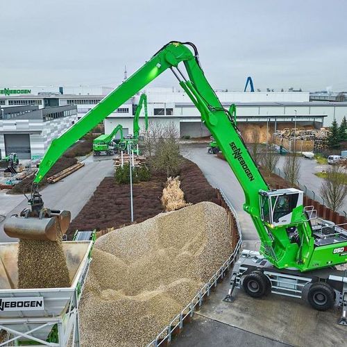 Pelle de manutention sur pneus - 850 G - SENNEBOGEN Maschinenfabrik GmbH - électrique / hybride
