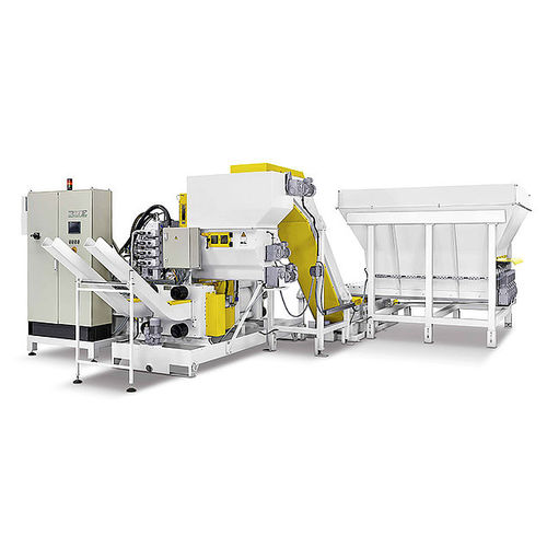 Presse à briquette de copeaux métalliques - RUF 75-90 - RUF. BRIQUETTING SYSTEMS - pour briquettes cylindriques / automatique