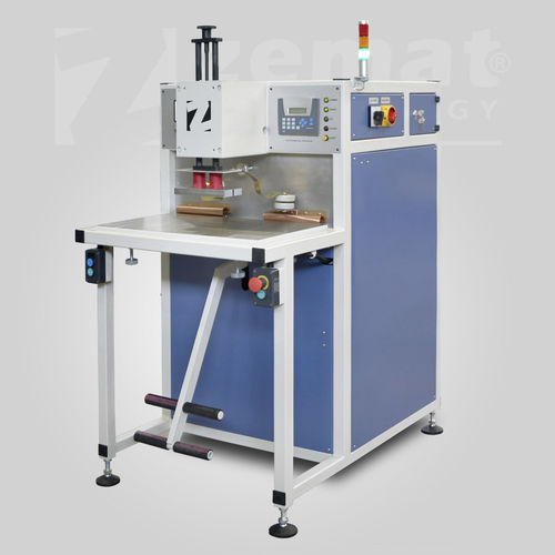 Machine de soudage par coin chauffant - DEPTA - Zemat Technology Group - à haute fréquence / contrôlée par PLC / pour textiles