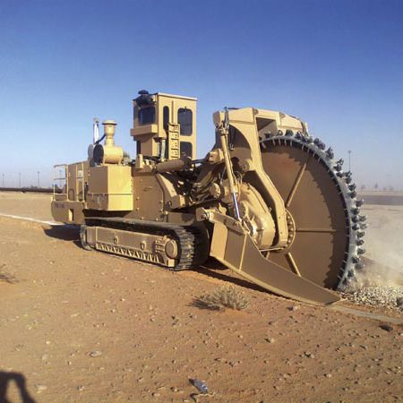 Trancheuse de sol à chaînes - 1150 EVO - TESMEC - à chenilles
