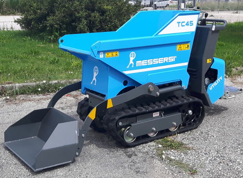Mini-dumper sur chenilles - TC45 - Messersì S.p.A. - à essence / à benne élévatrice / compact