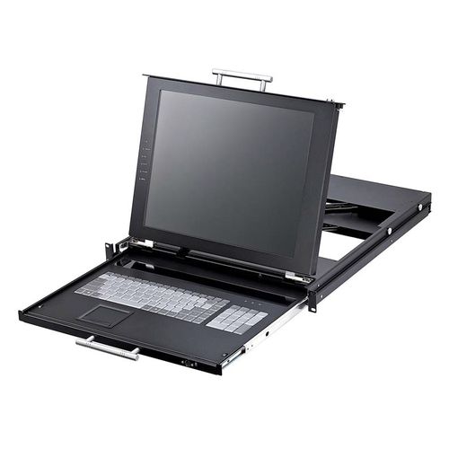 Commutateur KVM avec clavier - RETEX - avec écran LCD / monté sur rack-tiroir