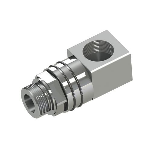 Raccord hydraulique - SJK - HAAG + ZEISSLER Maschinenelemente GmbH - à visser / coudé à 90° / en acier