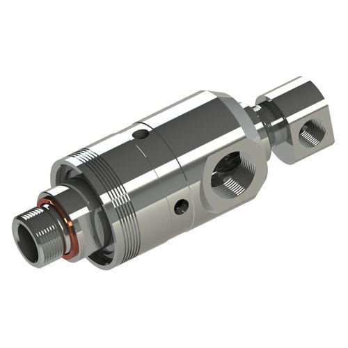 Raccord tournant pour eau - 7201 - HAAG + ZEISSLER Maschinenelemente GmbH - pour applications alimentaires / 2 passages / en acier inoxydable