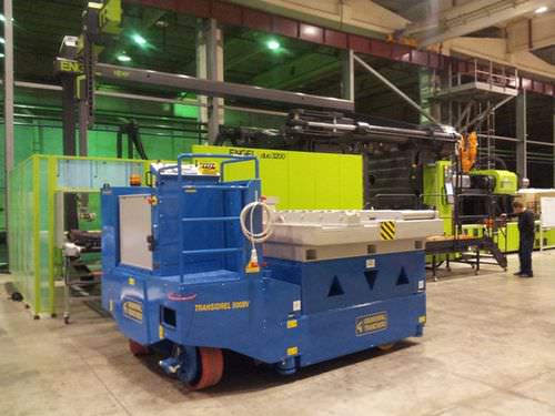 Chariot robotisé radiocommandé de manutention - TRANSIDREL 300 350 500 - Gruniverpal S.r.l. - avec plateforme