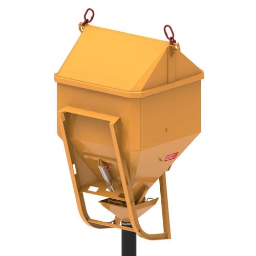 Benne à béton rectangulaire - TIC PF VP - Secatol SAS - à fond ouvrant