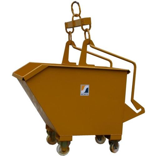 Benne auto-basculante pour déchets - PP - Secatol SAS - avec roues