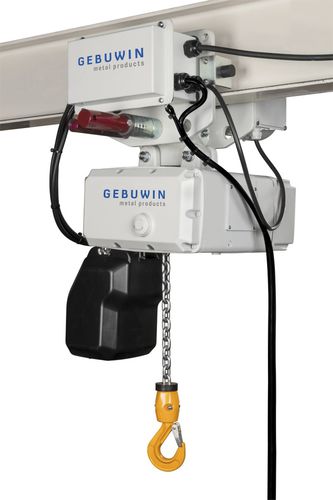 Palan électrique à chaîne - EH125-2000 - Gebuwin - 2 vitesses / avec chariot
