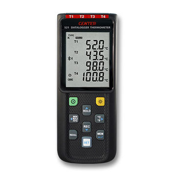 Thermomètre à thermocouple - 521 - CENTER TECHNOLOGY - avec afficheur LCD / °C / °F