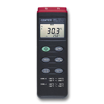 Thermomètre à thermocouple - 303 - CENTER TECHNOLOGY - numérique / °C / °F