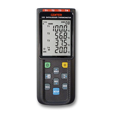 Thermomètre à thermocouple - 520 - CENTER TECHNOLOGY - avec afficheur LCD / °C / °F