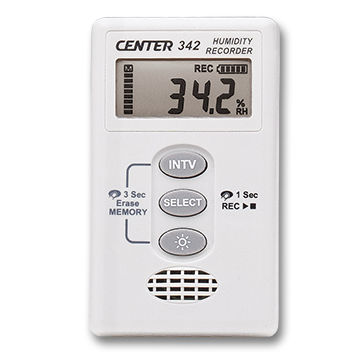 Enregistreur de données de température - 342 - CENTER TECHNOLOGY - d'humidité / avec interface PC / avec afficheur LCD