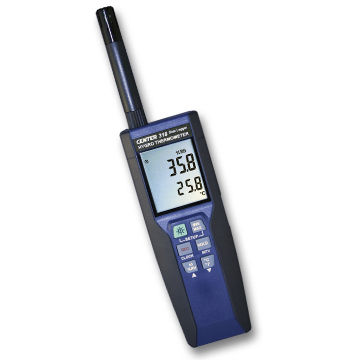 Thermo-hygromètre numérique - 318 - CENTER TECHNOLOGY - portable / température / humidité relative