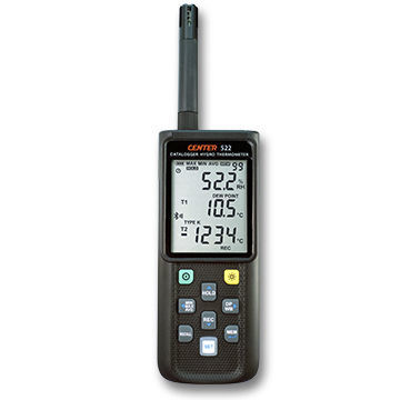Thermo-hygromètre numérique - 522 - CENTER TECHNOLOGY - sans fil / portable / température