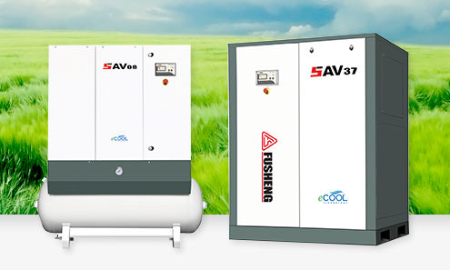 Compresseur à vis - SAV 08-37 series - Fusheng Industrial - d'air / à moteur électrique / stationnaire