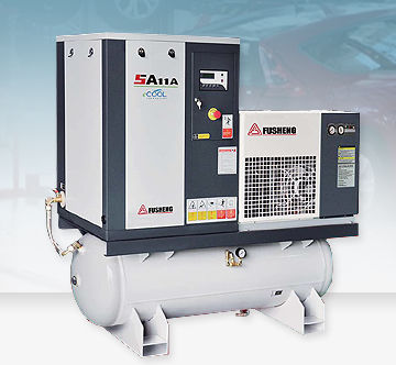 Compresseur à vis - SA 08-11 series - Fusheng Industrial - d'air / à moteur électrique / stationnaire