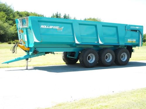 Remorque benne - ROLLSPEED 8844 - REMORQUES ROLLAND - à 3 essieux / tractée / monocoque