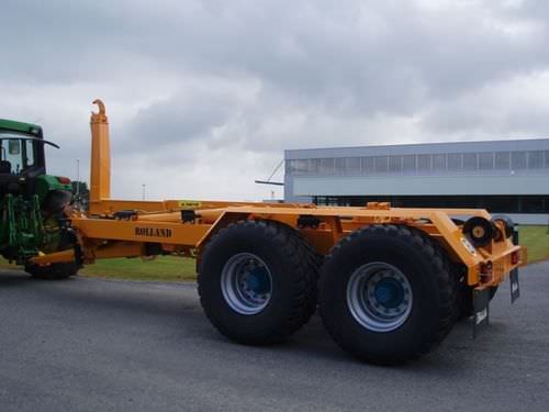 Remorque porte-conteneur - CP 180 - REMORQUES ROLLAND - tandem / tractée / porte-caisson