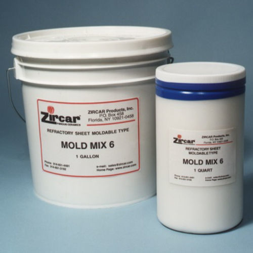 Pâte pour le moulage - Mix 6 - Zircar Refractory Composites - d'isolation thermique / à l'alumine / céramique