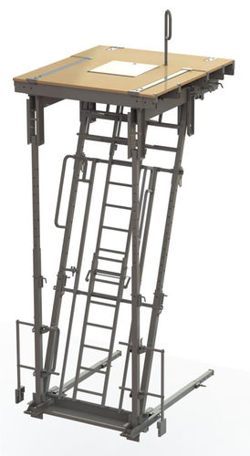 Podium de sécurité pour cages d'ascenseur - PCA - Sateco
