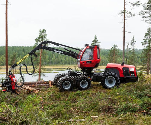 Abatteuse forestière sur pneus - 931 - KOMATSU Forest