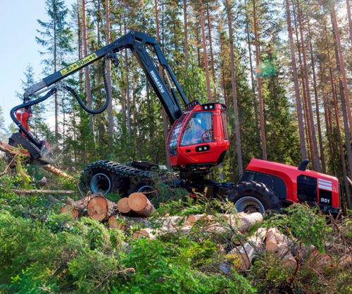 Abatteuse forestière sur pneus - 951  - KOMATSU Forest