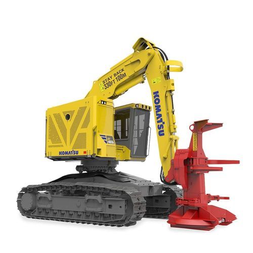 Abatteuse-groupeuse forestière à chenilles - XT465L-5 - KOMATSU Forest - porteur forestier