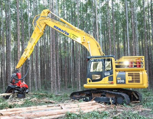 Abatteuse forestière sur chenilles - PC290LL-11 - KOMATSU Forest