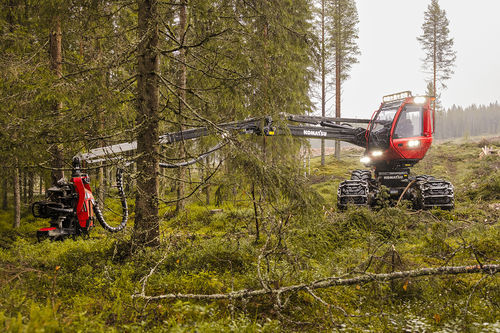 Abatteuse forestière à roues - 931-4 - KOMATSU Forest