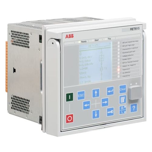 Relais de protection pour transformateur - RET615  - ABB Oy Distribution Automation - de fuite à la terre / de tension / de puissance