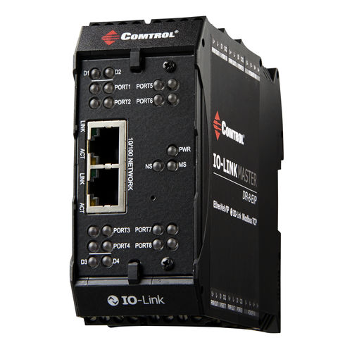 Passerelle de communication - IO-Link Master DR-8-EIP - Comtrol Corporation - industrielle / de sécurité / Ethernet