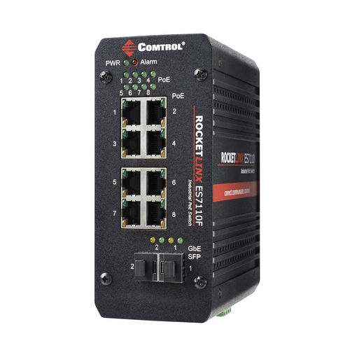 Commutateur Ethernet non administrable - RocketLinx ® ES7110-VB - Comtrol Corporation - 10 ports / gigabit / à liaison sans fil