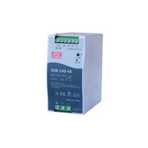 Alimentation électrique sur rail DIN - MeanWell SDR-240-48 - Comtrol Corporation - AC/DC / ajustable / haute puissance