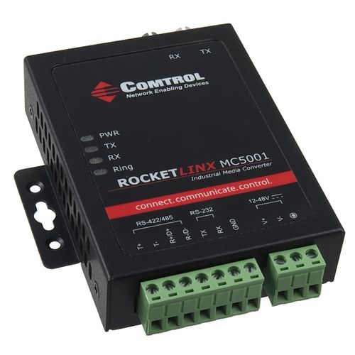 Convertisseur média - RocketLinx MC5001 - Comtrol Corporation - de communication / de température / série