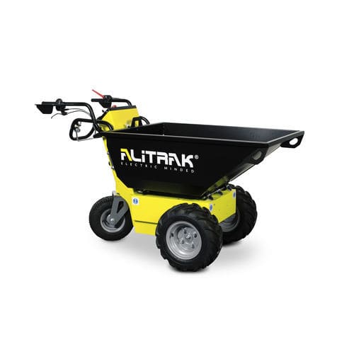 Mini-dumper à roues - MT500 - ALITRAK S.r.l - électrique / à déchargement frontal / à benne élévatrice