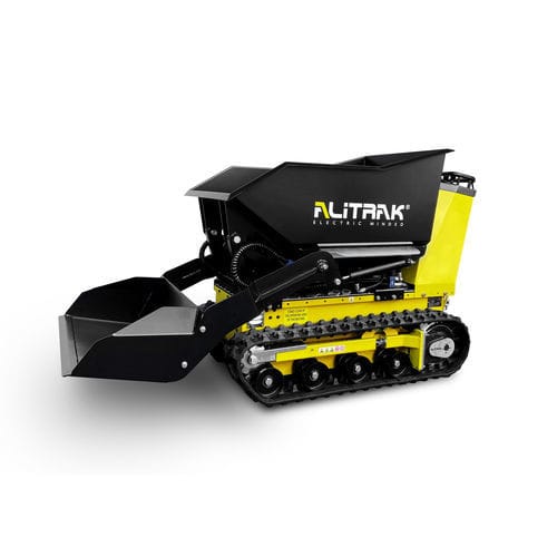 Dumper sur chenilles - DCT300P - ALITRAK S.r.l - électrique / à déchargement frontal / à benne élévatrice