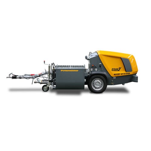 Pompe à vis sans fin - SP 25 DQR - PUTZMEISTER - à mortier / à moteur diesel / mobile