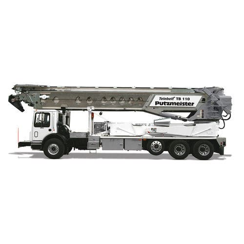 Convoyeur à bande - TB 110 - PUTZMEISTER - horizontal / de grande largeur / télescopique