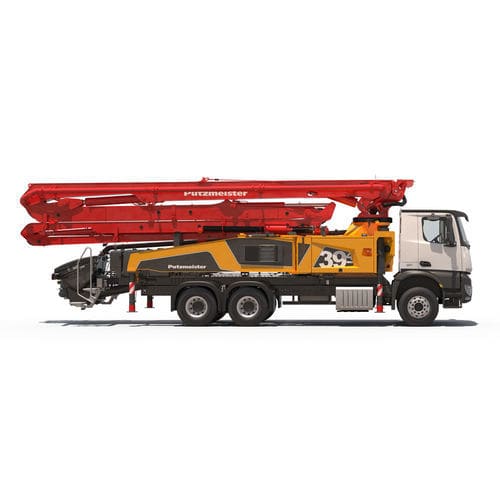Pompe à béton automotrice additionnelle pour camion malaxeur - M39-4 - PUTZMEISTER - pour chantier