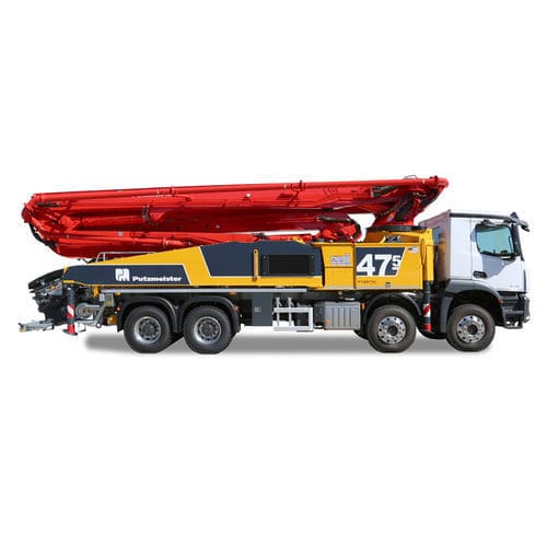 Pompe à béton automotrice additionnelle pour camion malaxeur - M47-5 - PUTZMEISTER - pour chantier