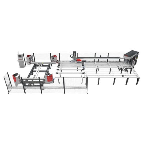 Ligne de soudage et ébavurage contrôlée par PLC - TD 3020 - KABAN MAKINA SANAYI VE TIC. LTD. STI - CNC / de cadre / pour profilés en PVC