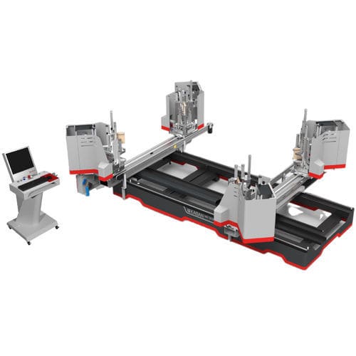 Machine de soudage multitête - MD 3020 - KABAN MAKINA SANAYI VE TIC. LTD. STI - contrôlée par PLC / benchtop / pour profilés