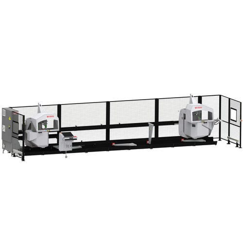 Machine de découpe à deux têtes - ZM 1060  - KABAN MAKINA SANAYI VE TIC. LTD. STI - à lame / pour aluminium / pour profilés en aluminium