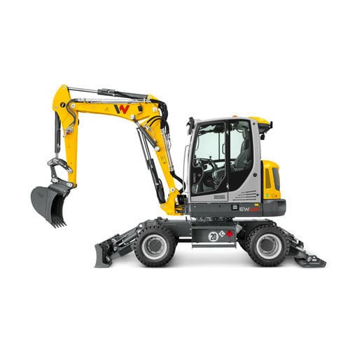 Pelleteuse intermédiaire - EW65 - Wacker Neuson SE - à roues / diesel