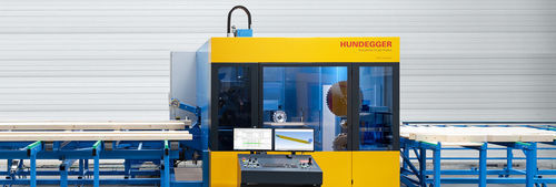 Centre de découpe et d'usinage multifonction - ROBOT-Compact 650 - Hans Hundegger - CNC / en bois